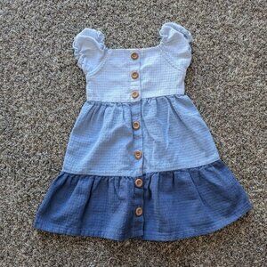Penelope Mack Girl's Tiered Dress Size 2T Blue